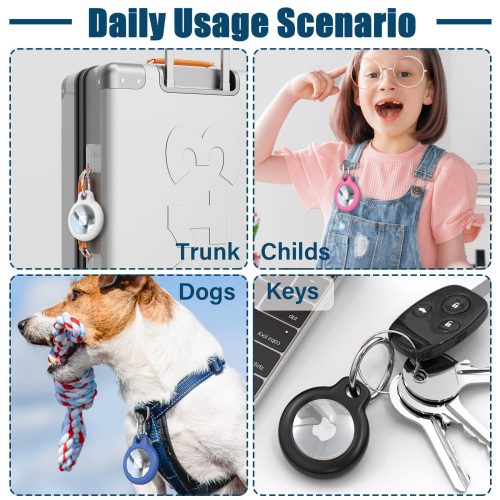 For Apple AirTag Case Hard PC Cover Location Tracker Sleeve Shell Skin Keyring (174949749086) - Detail View