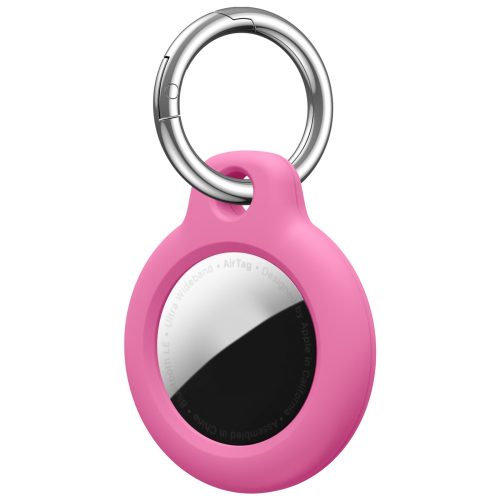 For Apple AirTag Case Hard PC Cover Location Tracker Sleeve Shell Skin Keyring (174949749086) in Pink