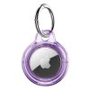 For Apple AirTag Case Hard PC Cover Location Tracker Sleeve Shell Skin Keyring (174949749086) in Crystal purple