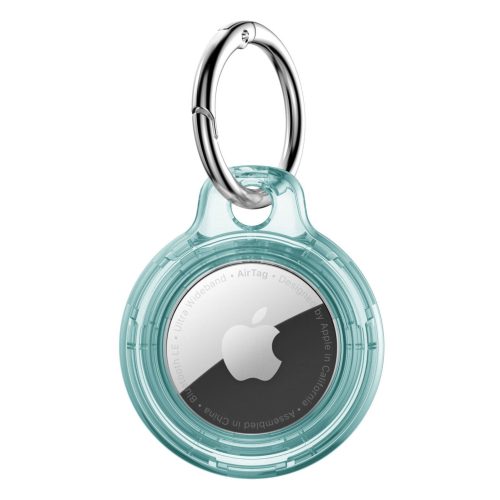 For Apple AirTag Case Hard PC Cover Location Tracker Sleeve Shell Skin Keyring (174949749086) in Crystal blue