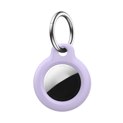 For Apple AirTag Case Hard PC Cover Location Tracker Sleeve Shell Skin Keyring (174949749086) in Purple