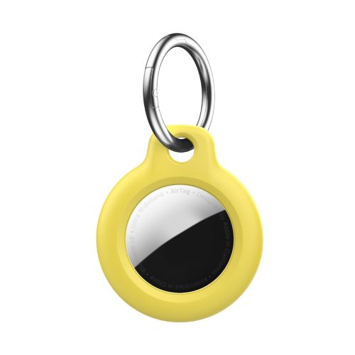 For Apple AirTag Case Hard PC Cover Location Tracker Sleeve Shell Skin Keyring (174949749086) in Yellow