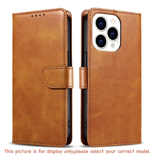 iPhone Wallet Leather Case For 17 16 15 14 13 12 11 ProMax Flip Cover Card Slots (174683785900) in Light brown