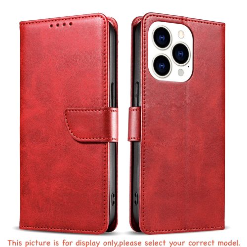 iPhone Wallet Leather Case For 17 16 15 14 13 12 11 ProMax Flip Cover Card Slots (174683785900) in Red