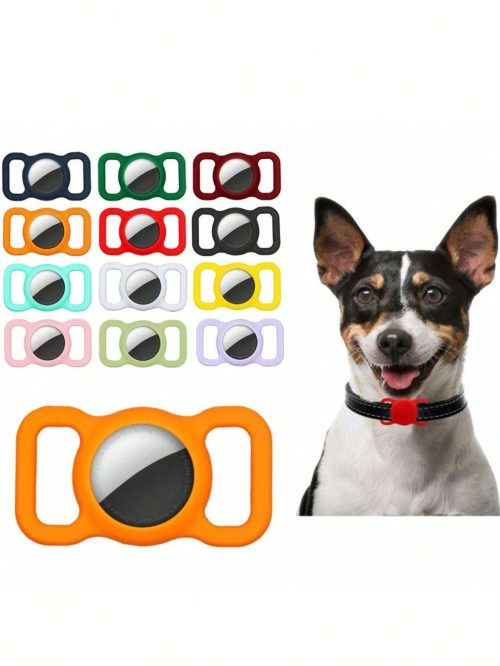 AirTag Holder Case Silicone Loop Sleeve Shell Keyring Dog Cat Pet Protective (174823856188)