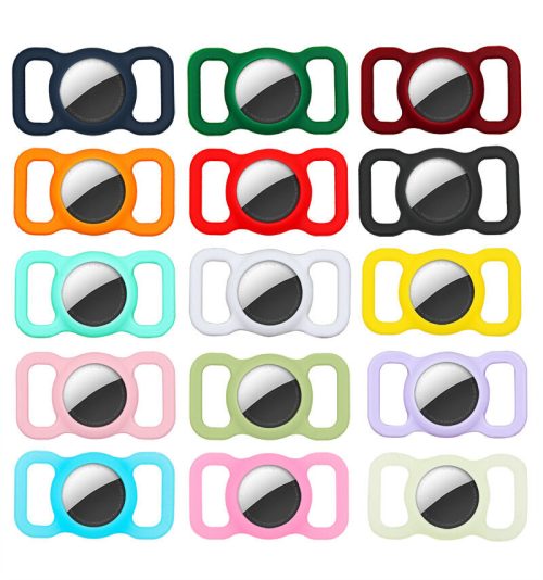 AirTag Holder Case Silicone Loop Sleeve Shell Keyring Dog Cat Pet Protective (174823856188) - 3 AirTag Holder Case Silicone Loop Sleeve Shell Keyring Dog Cat Pet Protective (174823856188) - Detail View