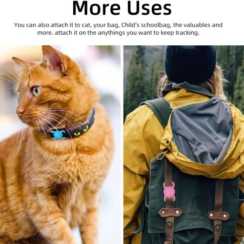 AirTag Holder Case Silicone Loop Sleeve Shell Keyring Dog Cat Pet Protective (174823856188) - 12 AirTag Holder Case Silicone Loop Sleeve Shell Keyring Dog Cat Pet Protective (174823856188) - Detail View