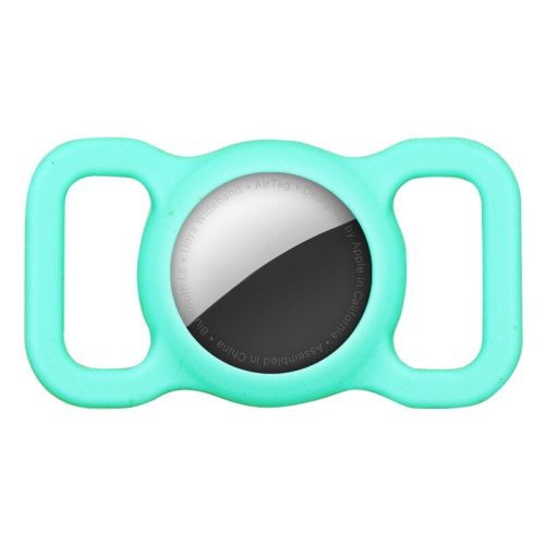 AirTag Holder Case Silicone Loop Sleeve Shell Keyring Dog Cat Pet Protective (174823856188) in Mint green-pet AirTag Holder Case Silicone Loop Sleeve Shell Keyring Dog Cat Pet Protective (174823856188) in Mint green-pet