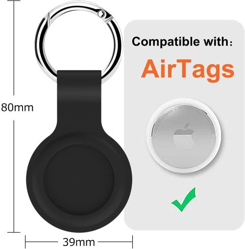 Case For Apple AirTag Keyring Air Tag Protector KeyChain Silicone Carry Cover (174839819344) - Detail View