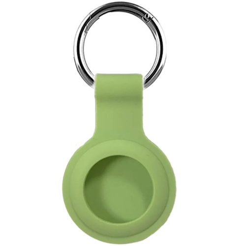 Case For Apple AirTag Keyring Air Tag Protector KeyChain Silicone Carry Cover (174839819344) in Matcha green
