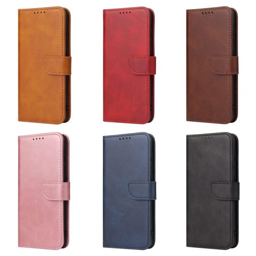 Motorola Edge Leather Wallet Folio Case in Vintage Brown