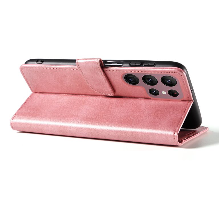 Motorola Edge Leather Wallet Case Magnetic Closure Clasp Close-Up