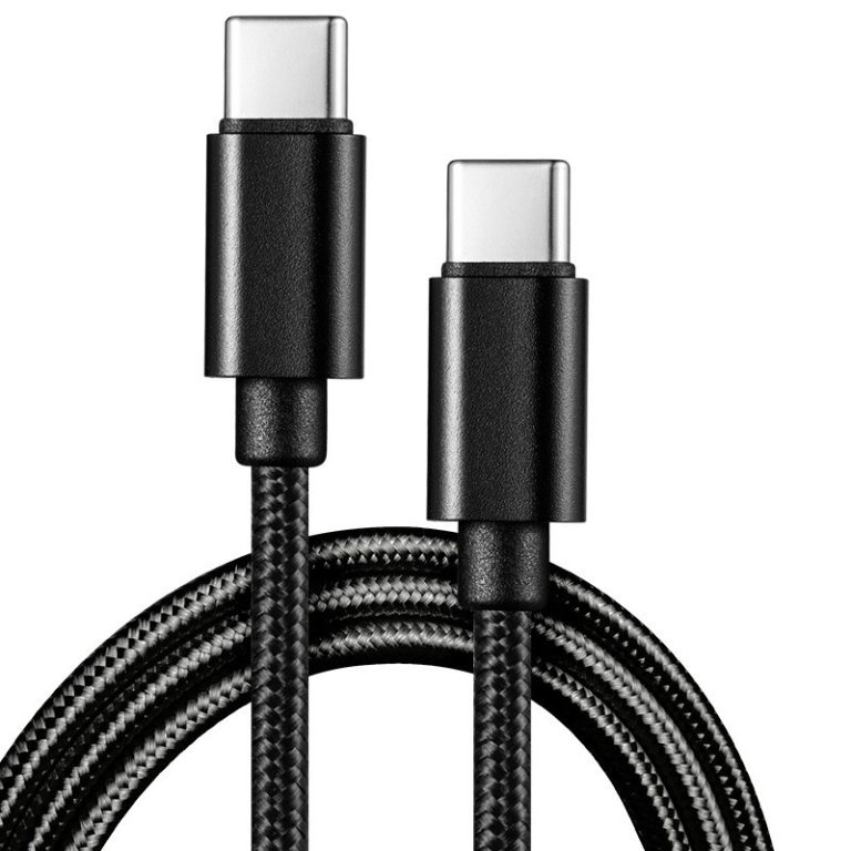 USB C to USB-C Cable Charge Nylon Braided Wire For iPhone 17 16 15 iPad Samsung (178071627335) - Detail View