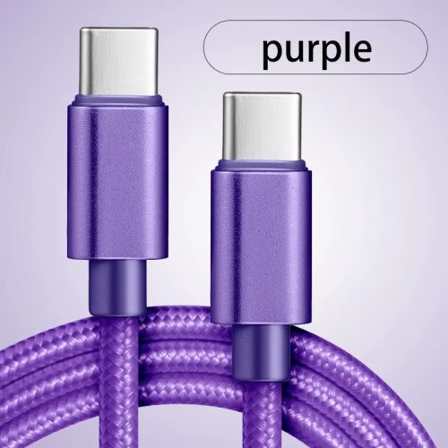 USB C to USB-C Cable Charge Nylon Braided Wire For iPhone 17 16 15 iPad Samsung (178071627335) in Purple USB C to USB-C Cable Charge Nylon Braided Wire For iPhone 17 16 15 iPad Samsung (178071627335) in Purple