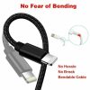 Braided USB Charger Cable Cord For iPhone 14 13 12 11 Xs XR 8 7 iPad (176418949773) - Detail View
