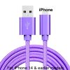 Braided USB Charger Cable Cord For iPhone 14 13 12 11 Xs XR 8 7 iPad (176418949773) - Detail View