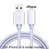 Braided USB Charger Cable Cord For iPhone 14 13 12 11 Xs XR 8 7 iPad (176418949773) - Detail View