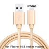 Braided USB Charger Cable Cord For iPhone 14 13 12 11 Xs XR 8 7 iPad (176418949773) - Detail View