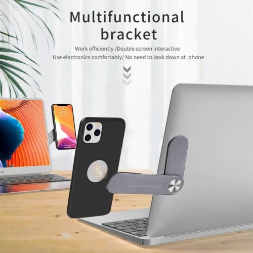 Laptop Side Magnetic Screen Stand Adjustable Dual Monitor Phone Holder Support (175271573441)