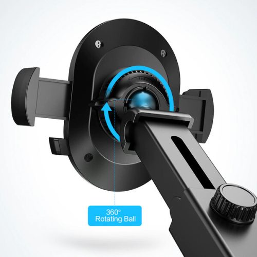 Compact folding profile of telescopic suction car phone holder