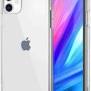 Front screen rim elevation on shockproof clear case compatible with iPhone