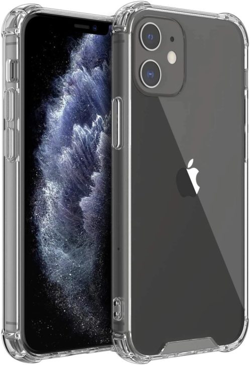 Clean cut charging port opening on transparent TPU case for Apple iPhone