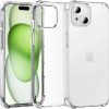 Heavy duty corner drop defense on clear case for Apple iPhone 15