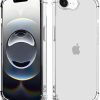 Direct port and audio access cutouts on clear cover for Apple iPhone