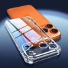 Shock-absorbent corner drop protection on clear TPU cover for Apple iPhone